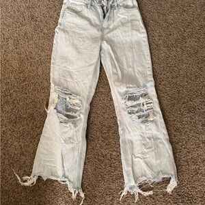 Distressed Light Blue Women's Jeans